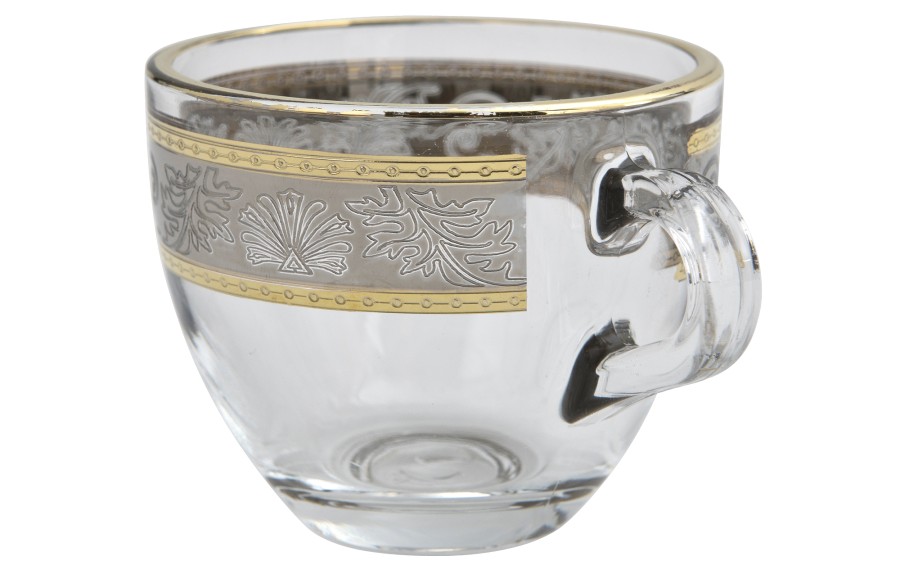 Zestaw 2 filiżanek do espresso 60 ml + spodki White Lady