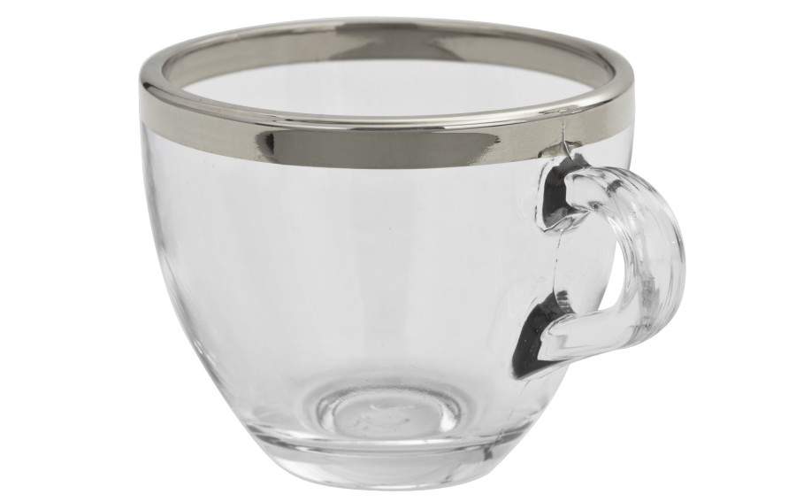 Zestaw 2 filiżanek do espresso 60 ml + spodki Platinium Line