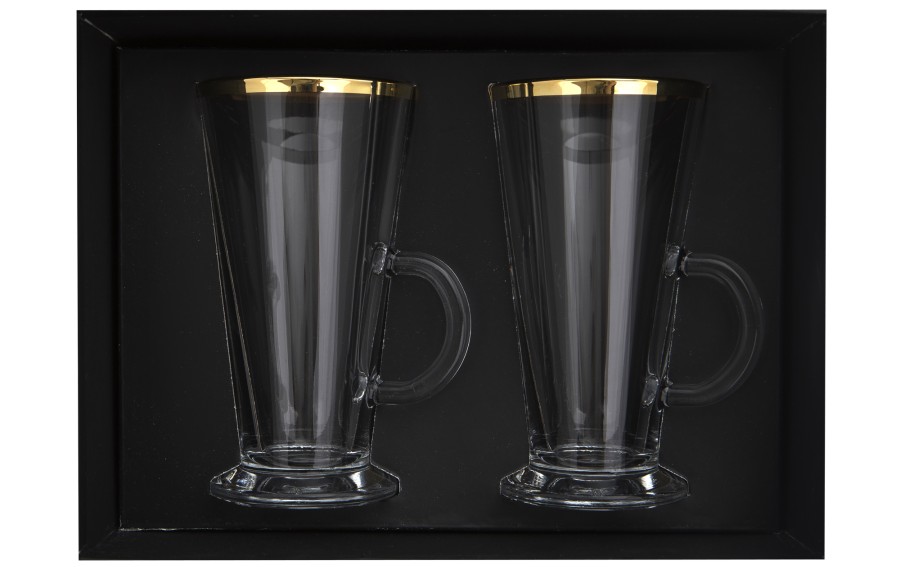 Zestaw 2 szklanek do latte 250 ml Golden Line