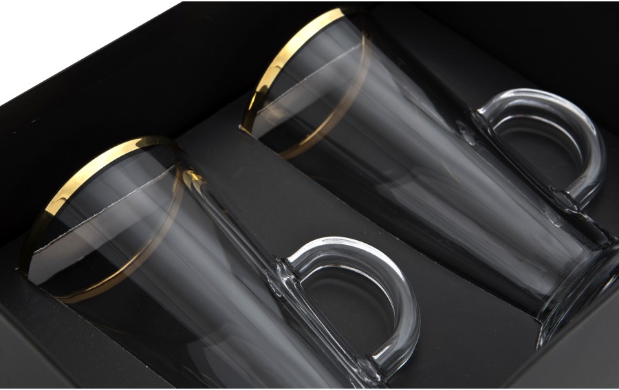 Zestaw 2 szklanek do latte 250 ml Golden Line