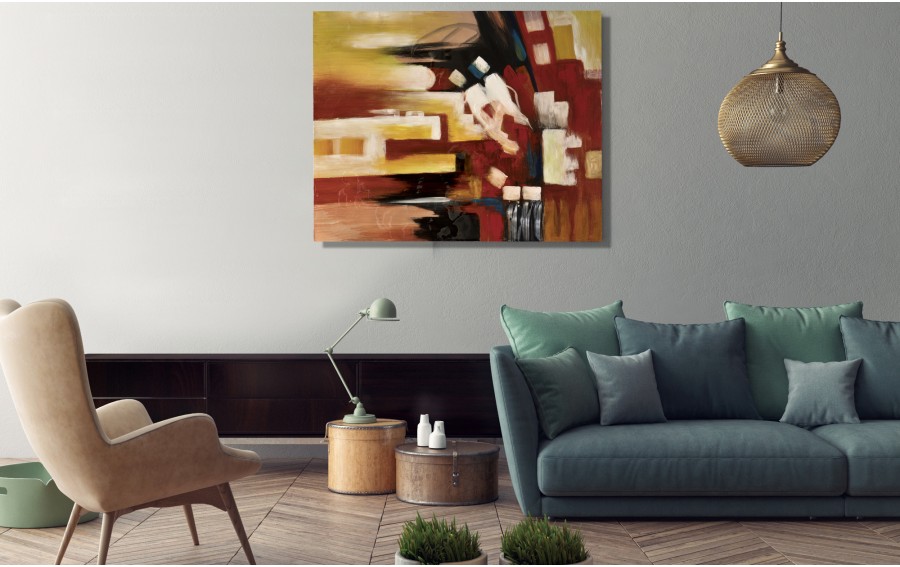 Obraz abstrakcyjny 80x100 cm Summer Shape