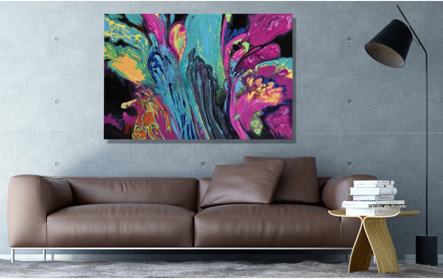 Obraz abstrakcyjny 100x150 cm Flower in Bloom