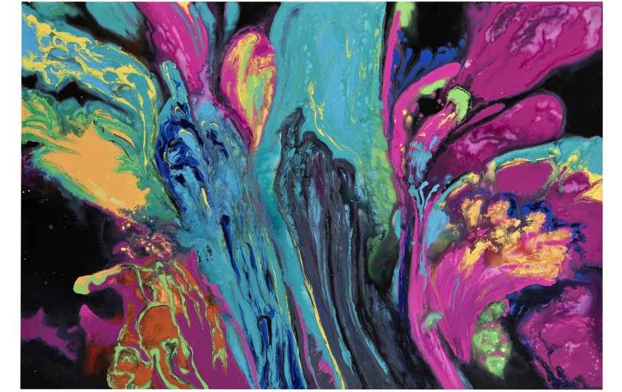 Obraz abstrakcyjny 100x150 cm Flower in Bloom
