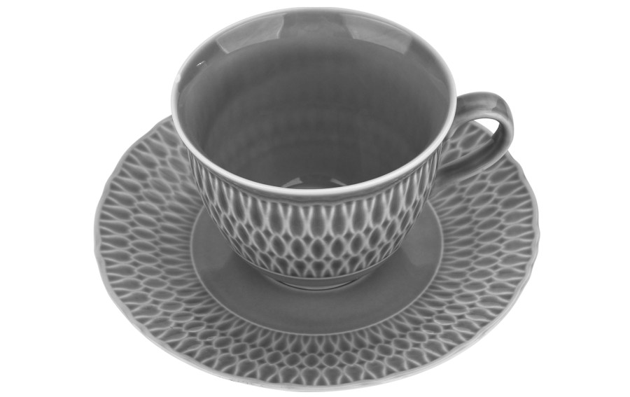 Filiżanka + spodek 250ml/16 cm Sofia Szara