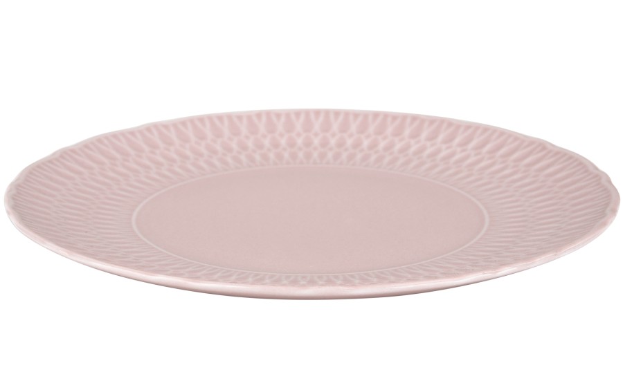 Talerz płytki 21 cm Sofia Różowa