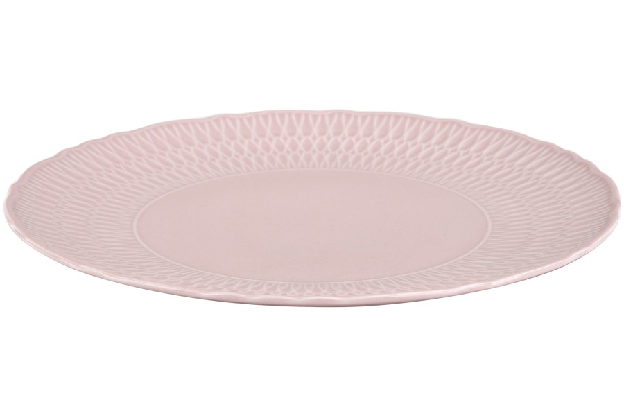 Talerz płytki 28 cm Sofia Różowa