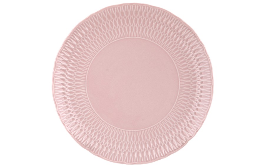 Talerz płytki 28 cm Sofia Różowa