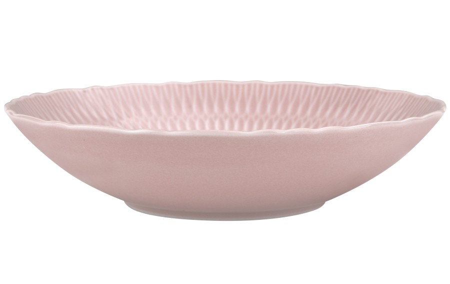 Talerz głęboki 22 cm Sofia Różowa