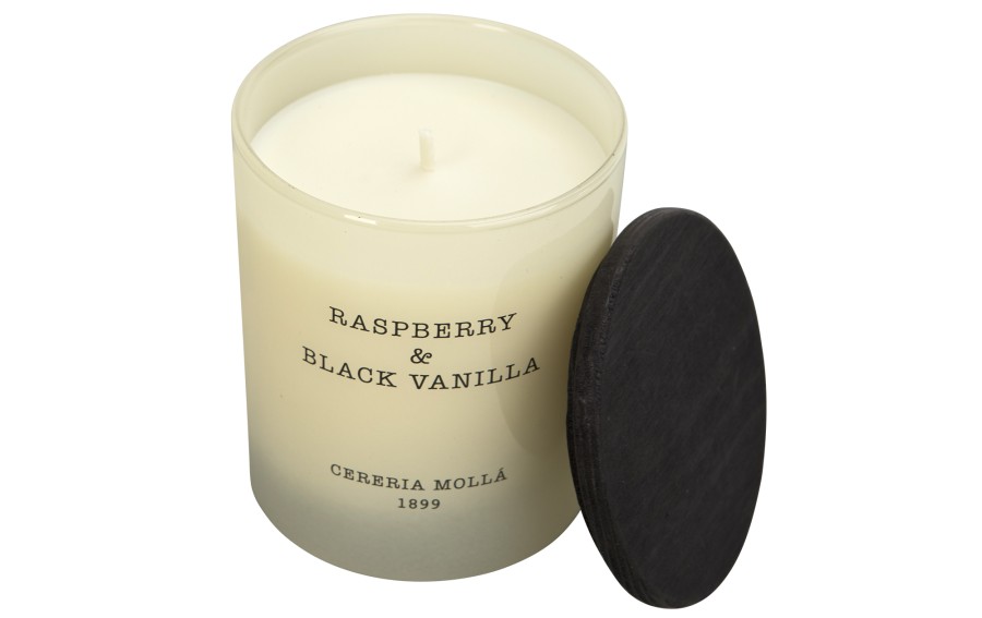 Świeca zapachowa 230 gr Premium  "Raspberry and Black Vanilla"