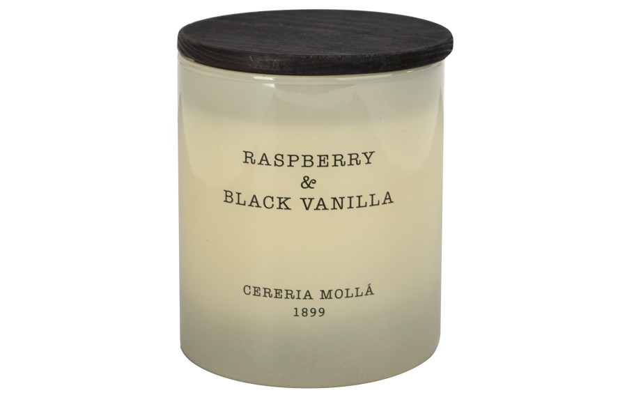 Świeca zapachowa 230 gr Premium  "Raspberry and Black Vanilla"