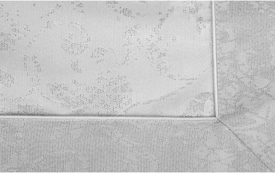 Bieżnik "CRACOVIA" 50x150 cm srebrny