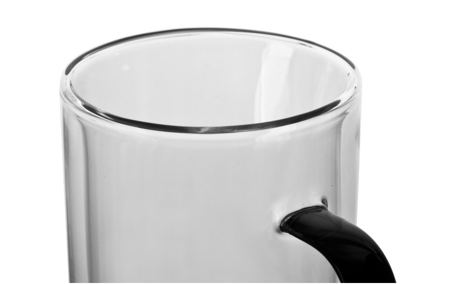Komplet 2 szklanek termicznych 350 ml z podwójną ścianką Carbon