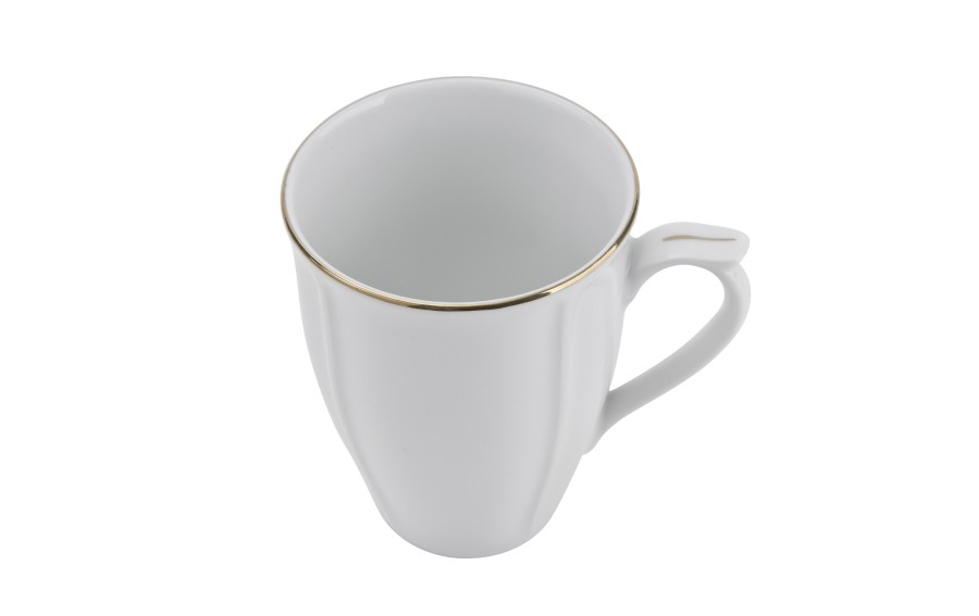Kubek 300ml Maria ze złotym paskiem