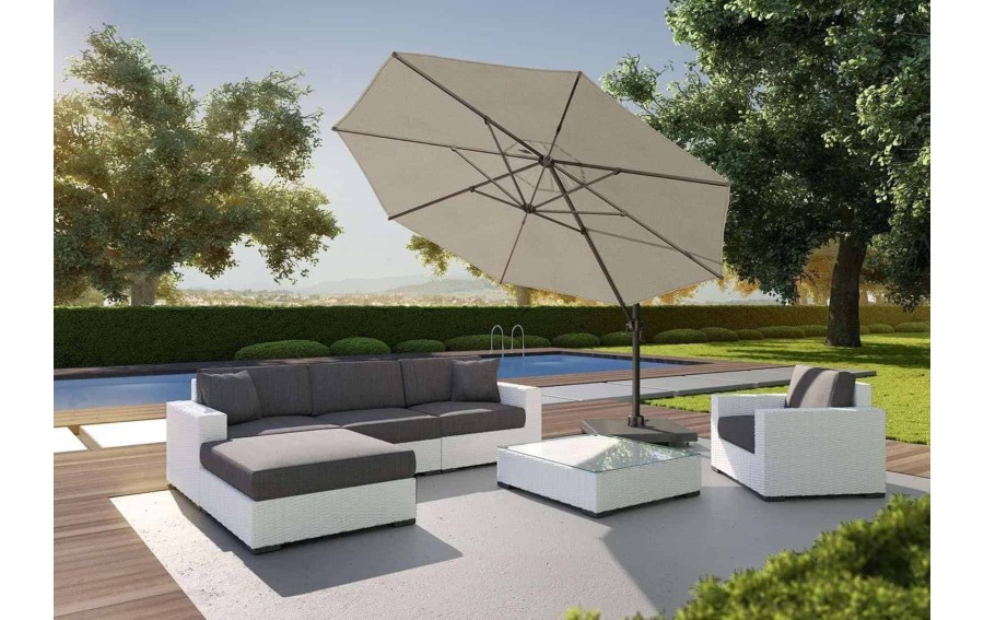 Parasol VOYAGER T2 2,7x2,7M Light Grey