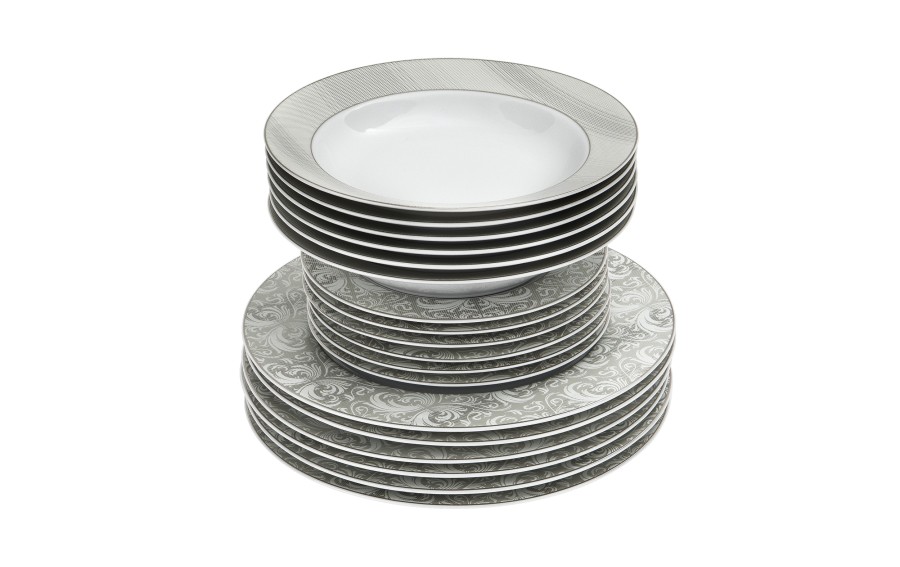 Komplet talerzy 6/18 Atlanta Silver