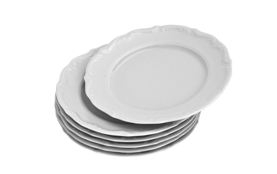 Kpl. 6 talerzy deserowych Maria Teresa biała