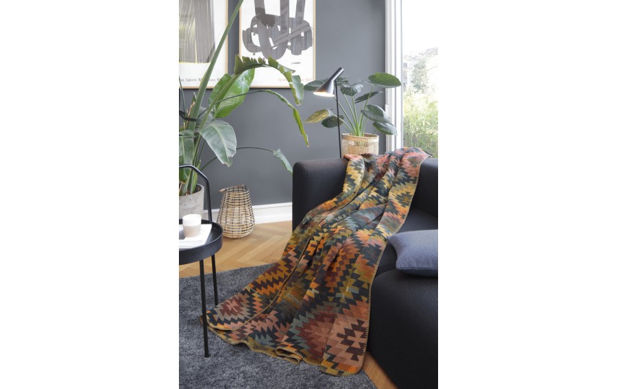 Koc Biederlack NOMAD 150x200 cm etno bawełniany wielokolorowy
