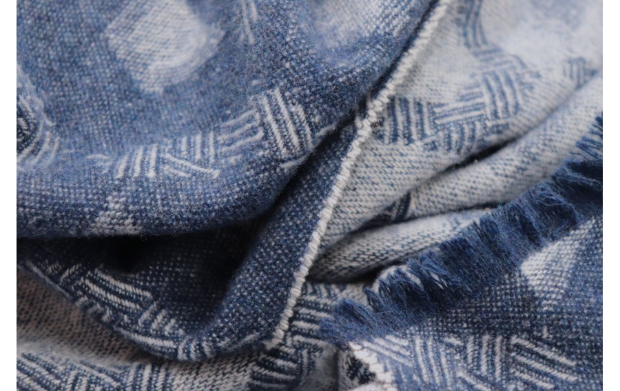 Koc Shadow Blue 130 x 170cm Biederlack 765659