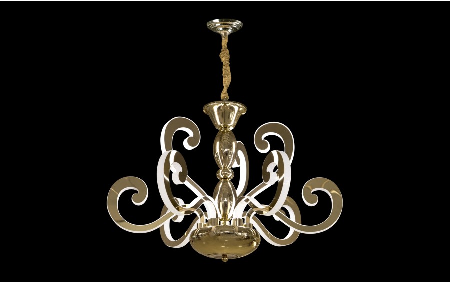 Lampa Wisząca Horn Gold MD8617-6+3