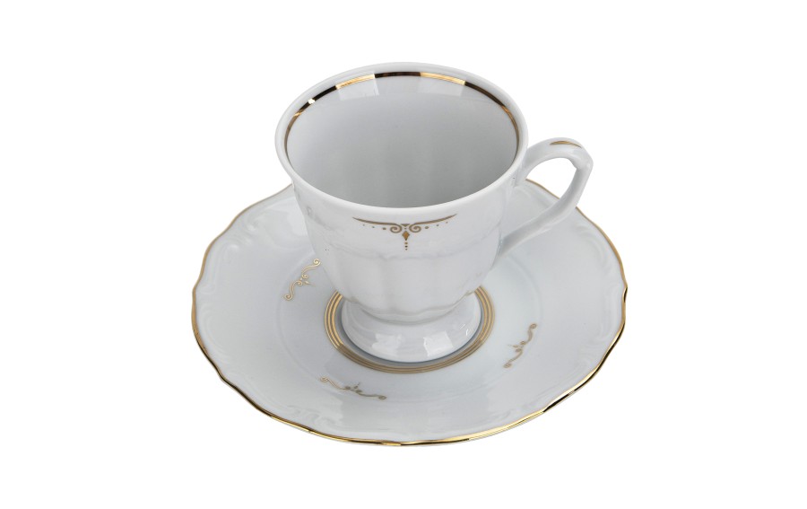 Komplet 6 filiżanek 250 ml + spodki Camille