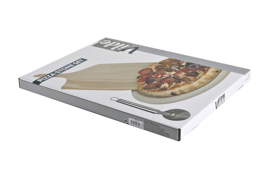 Kamień do pizzy łopatą i nożem