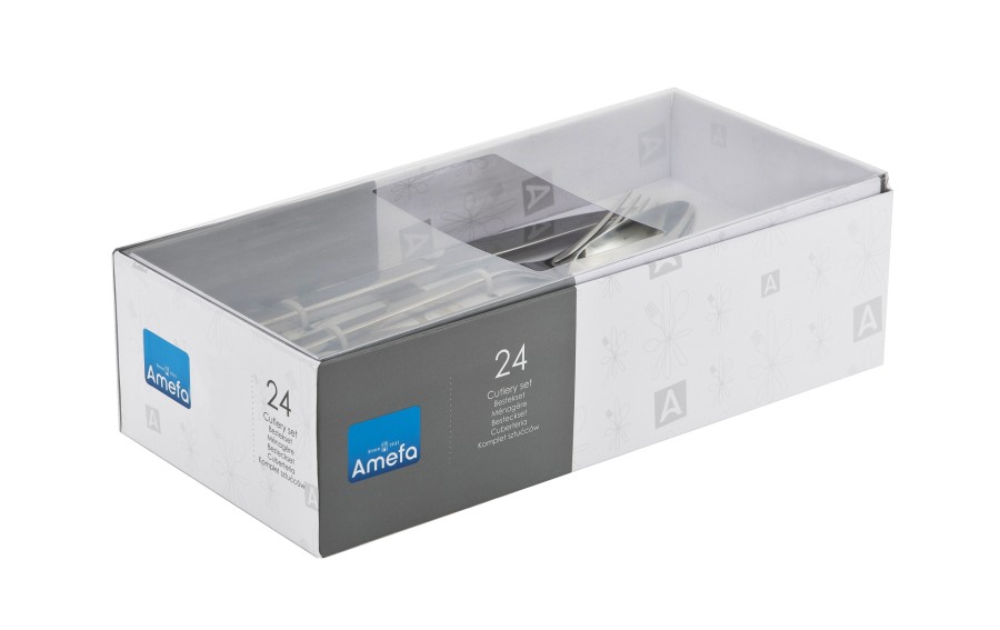 Zestaw sztućców Cube in box 24 szt.