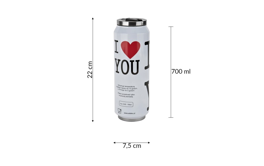Kubek Termiczny 700ml - I Love You