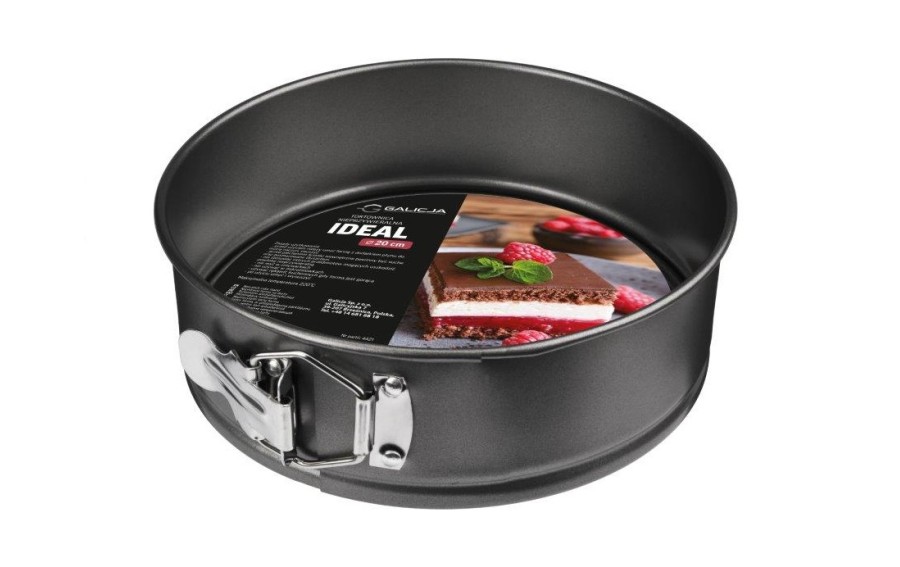 Tortownica nieprzywieralna 20cm czarna Ideal