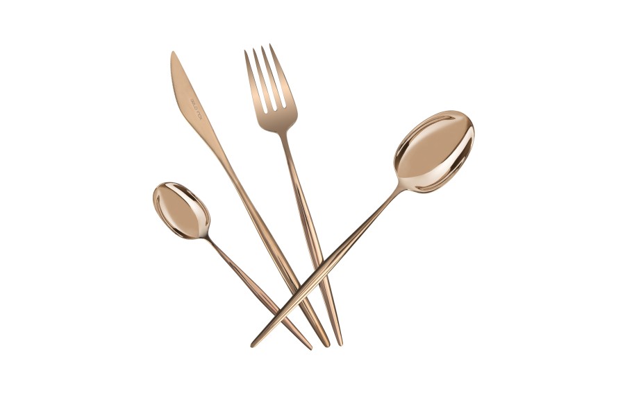 Sztućce 6/24 Spirit Titanium Bronze Belo Inox