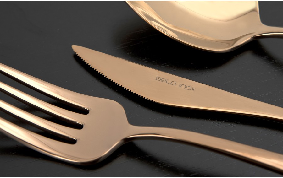 Sztućce 6/24 Spirit Titanium Bronze Belo Inox