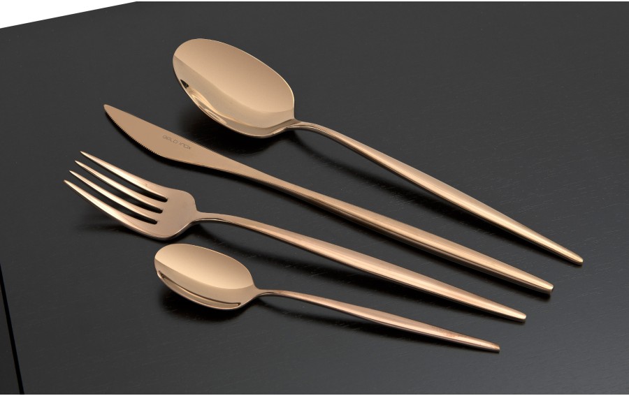 Sztućce 6/24 Spirit Titanium Bronze Belo Inox