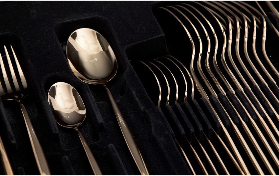 Sztućce 6/24 Spirit Titanium Bronze Belo Inox