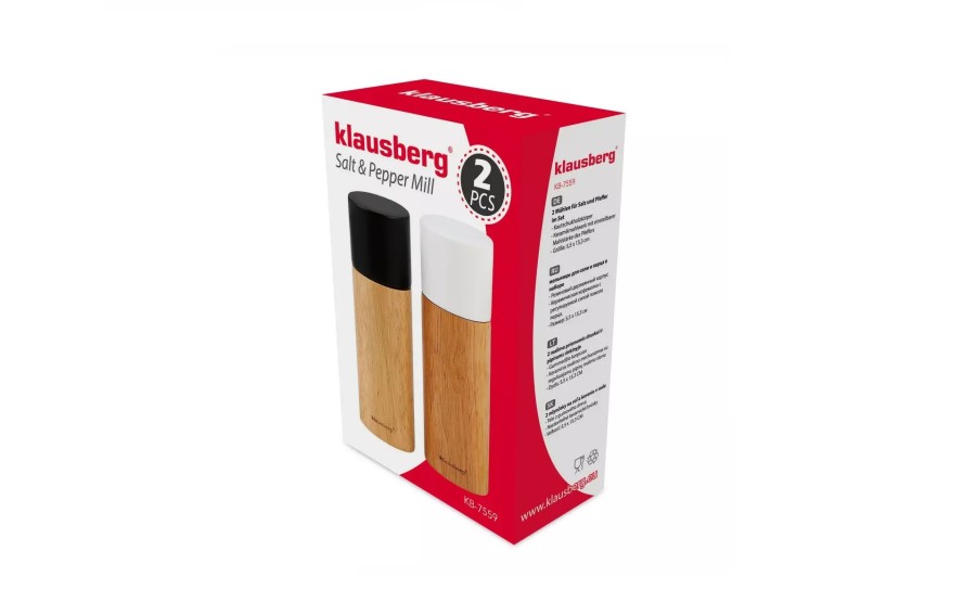 Zestaw młynków do soli i pieprzu KB-7559