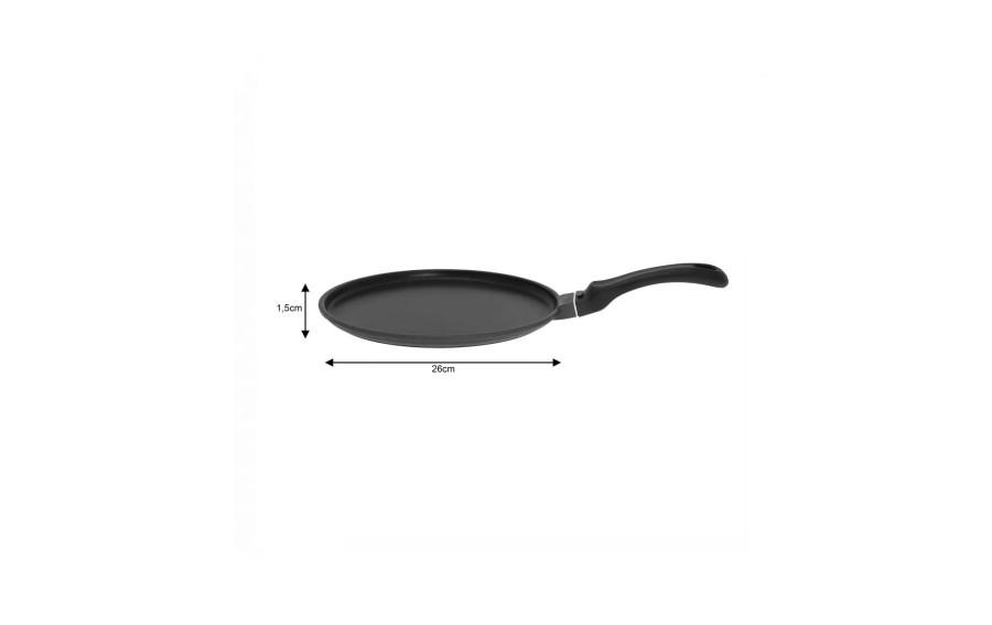 Patelnia do naleśników 26 cm + suwak KH-3861