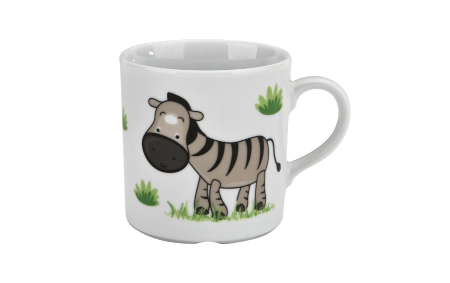 Zestaw naczyń dla dzieci Zebra porcelanowy