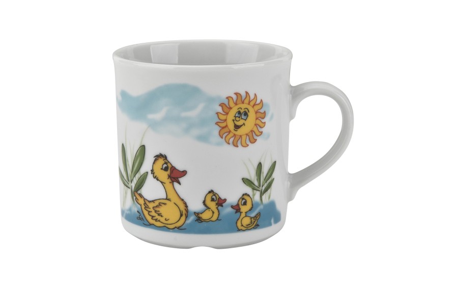 Zestaw naczyń dla dzieci Kaczuszki porcelanowy
