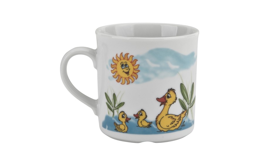 Zestaw naczyń dla dzieci Kaczuszki porcelanowy