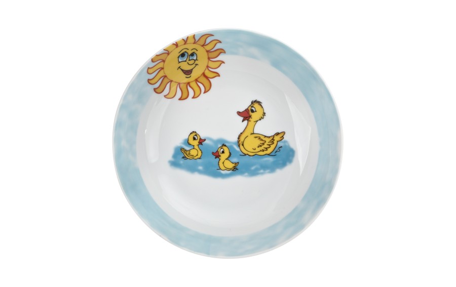 Zestaw naczyń dla dzieci Kaczuszki porcelanowy