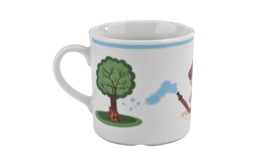 Zestaw naczyń dla dzieci Mały Strażak porcelanowy