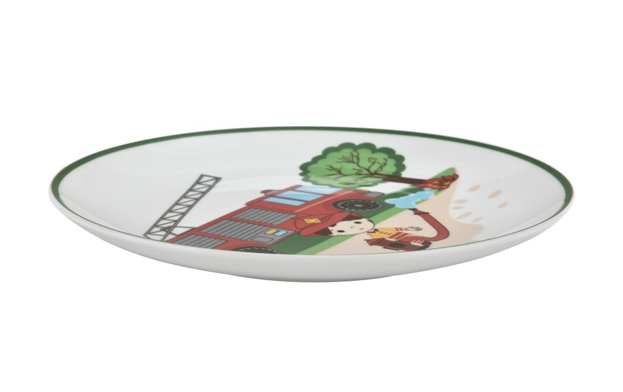 Zestaw naczyń dla dzieci Mały Strażak porcelanowy