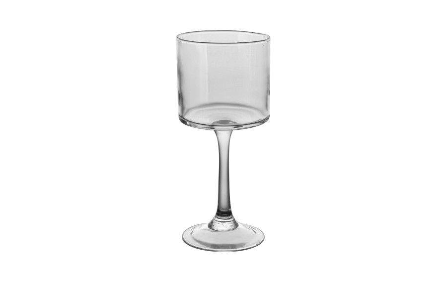 Świecznik szklany wysoki głęboki 20 cm Sigm Glass