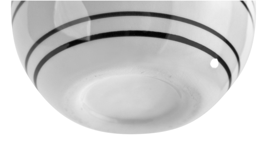 Ozdoba ceramiczna osłonka skorupka jajka w paski