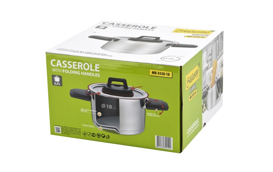 Garnek 2,3 L z pokrywką MR-3530-18