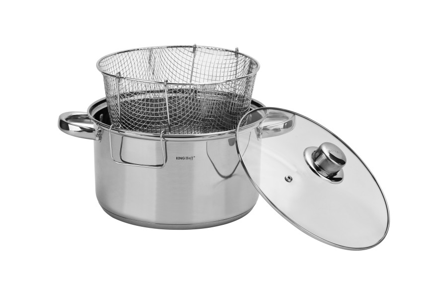 Garnek do smażenia frytek 5,5 L + sitko KH-1630