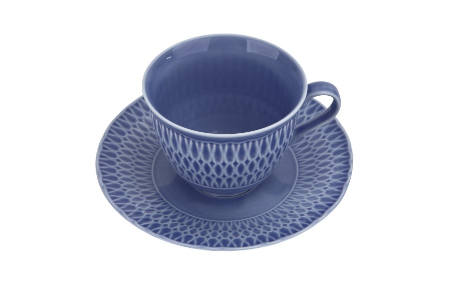 Filiżanka porcelanowa 250 ml + spodek Sofia Szafirowa