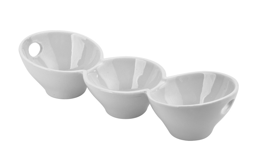 Potrójny dip miseczki White MPL