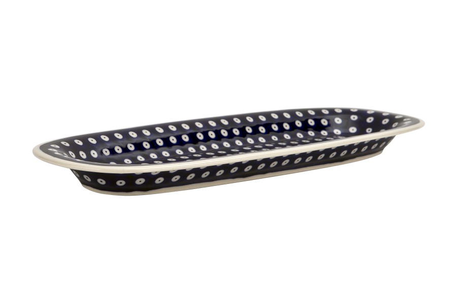 Półmisek podłużny 45x15,5 cm Bolesławiec Dekor 42