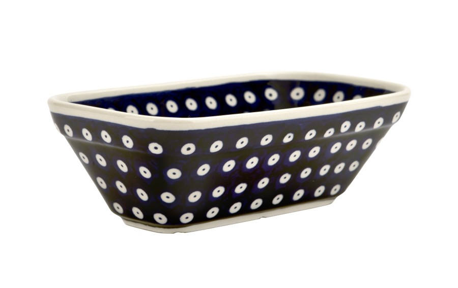 Półmisek pełny 21x13 cm Bolesławiec Dekor 42