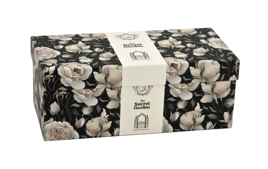 Zestaw 2 kubków 300 ml Retro English Roses Black