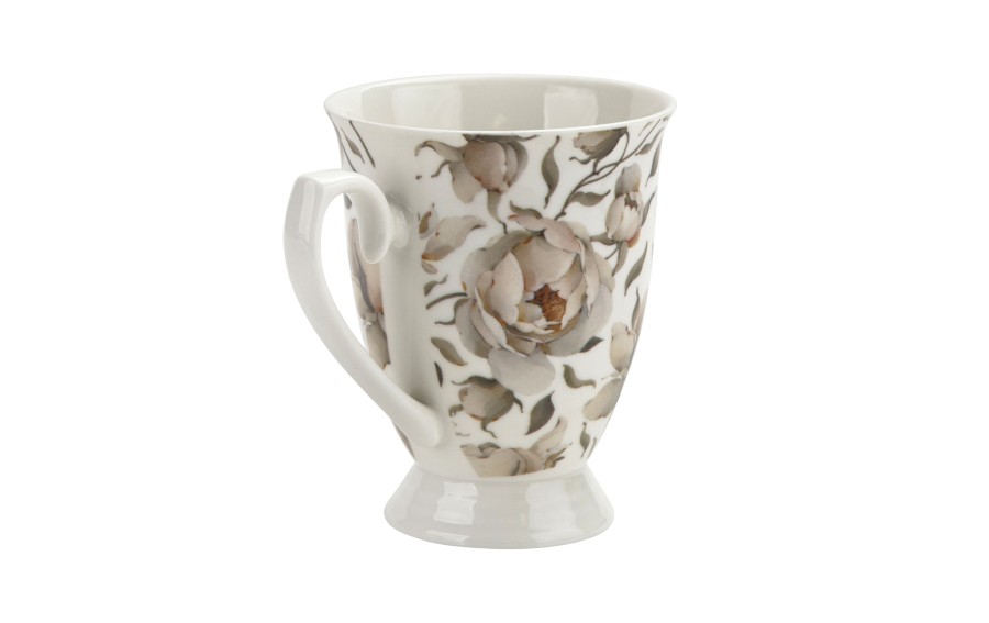 Zestaw 2 kubków 300 ml Retro English Roses White